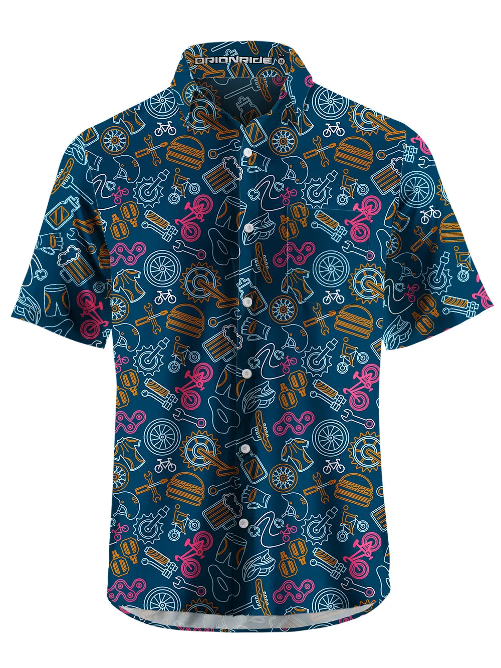 Orionride Short Sleeves Weekend BBQ Zipper Pockets Ultra Lightweight Gravel Shirt sold by Orionride