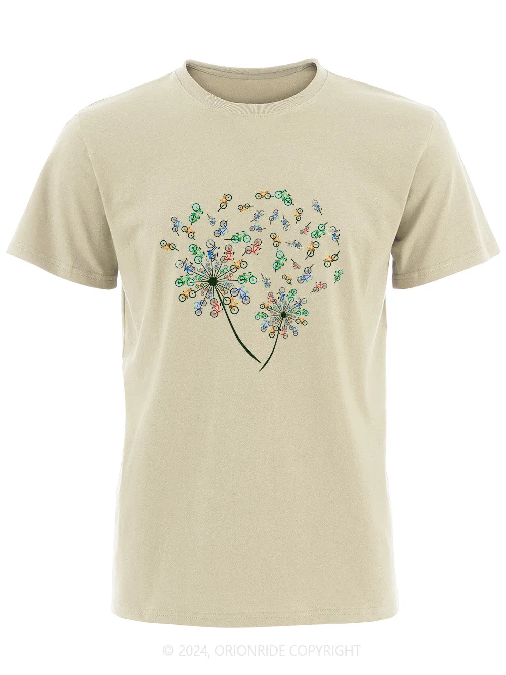 Orionride Short Sleeves Dandelion Bike T-Shirt sold by Orionride
