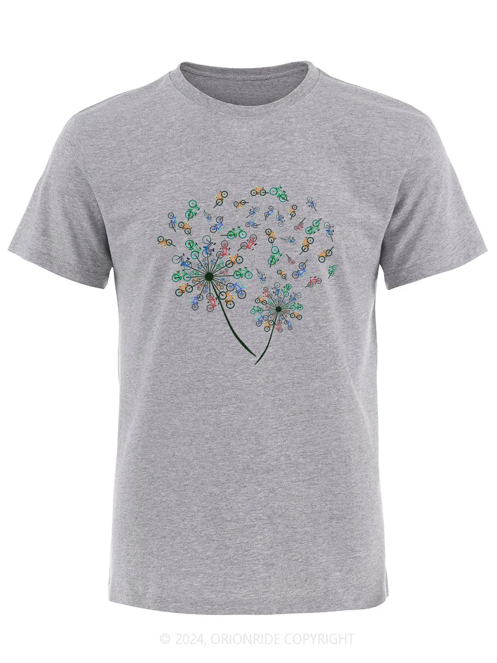 Orionride Short Sleeves Dandelion Bike T-Shirt sold by Orionride product image thumbnail 3