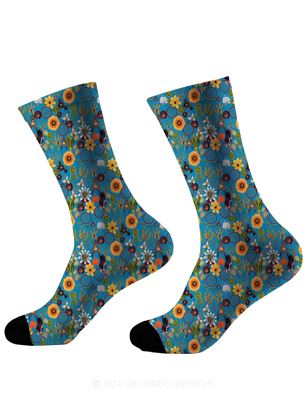Orionride Wheel Flower Cycling Socks sold by Orionride