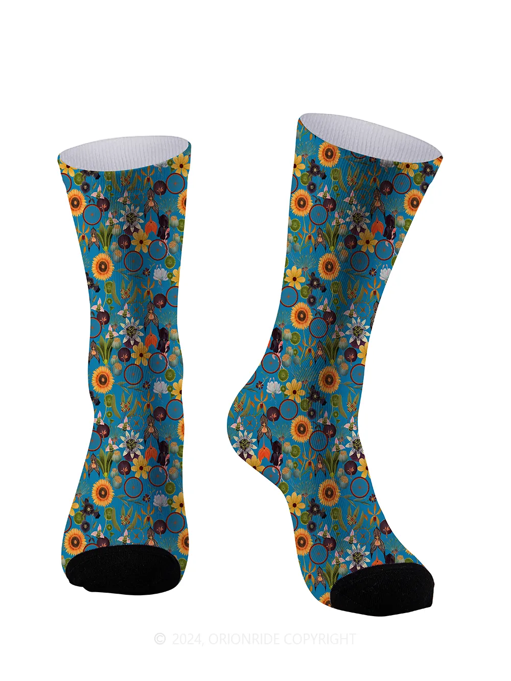 Orionride Wheel Flower Cycling Socks sold by Orionride product image thumbnail 2