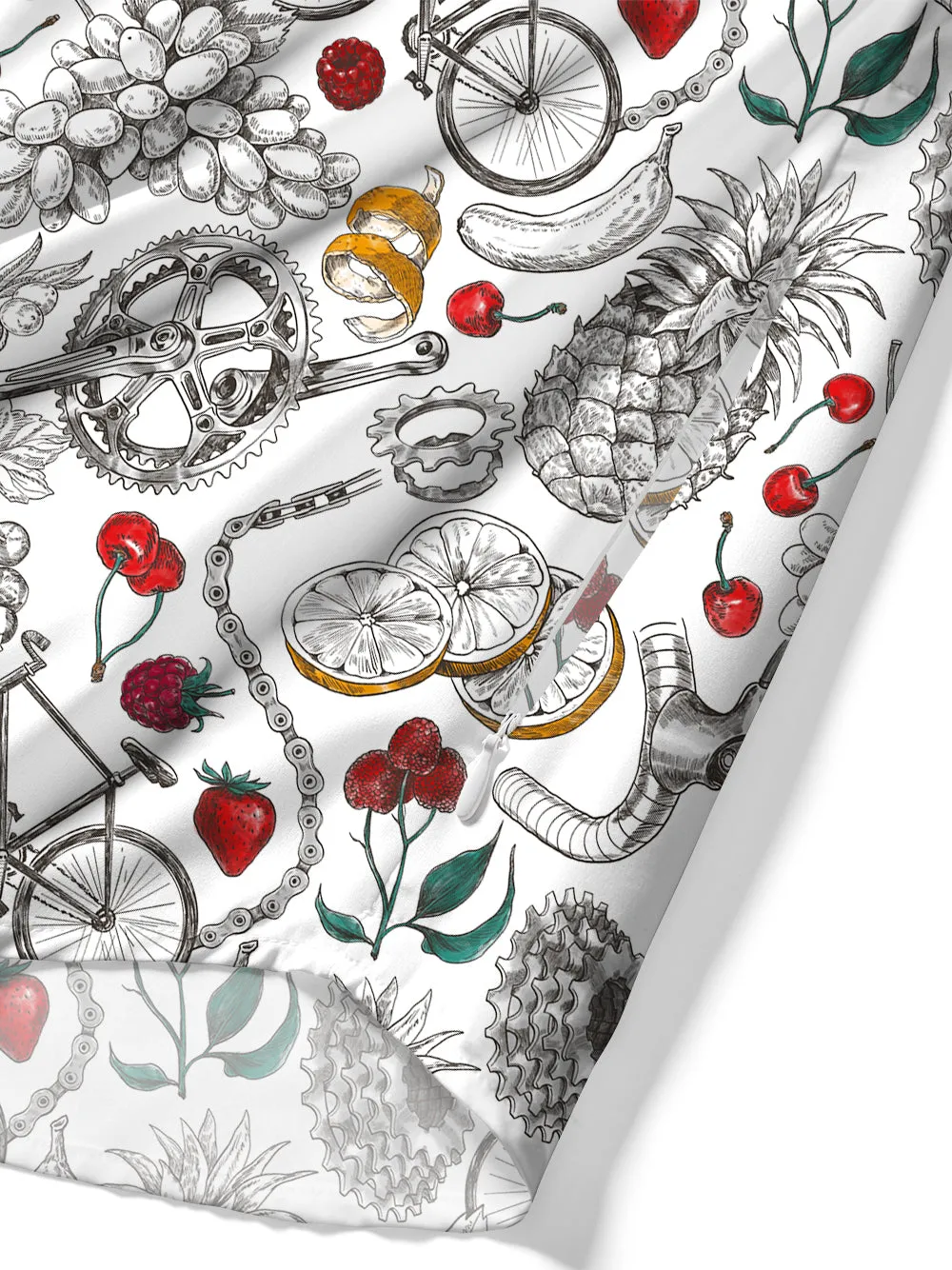 Orionride Short Sleeves Fruit Sketch Zipper Pockets Ultra Lightweight Gravel Shirt sold by Orionride product image thumbnail 5