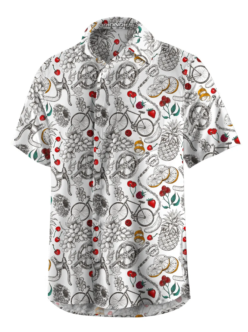 Orionride Short Sleeves Fruit Sketch Zipper Pockets Ultra Lightweight Gravel Shirt sold by Orionride product image thumbnail 2