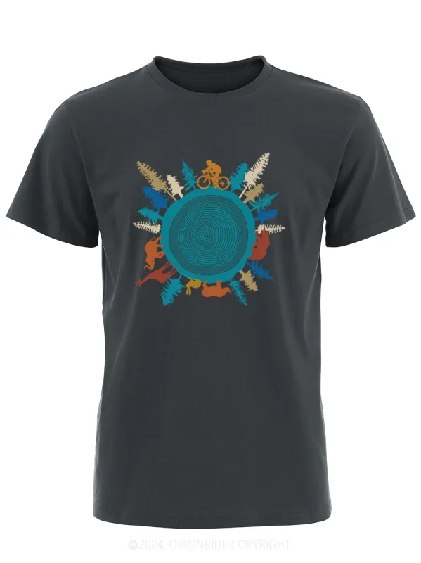 Orionride Short Sleeves Forest Cycling Bike T-Shirt sold by Orionride