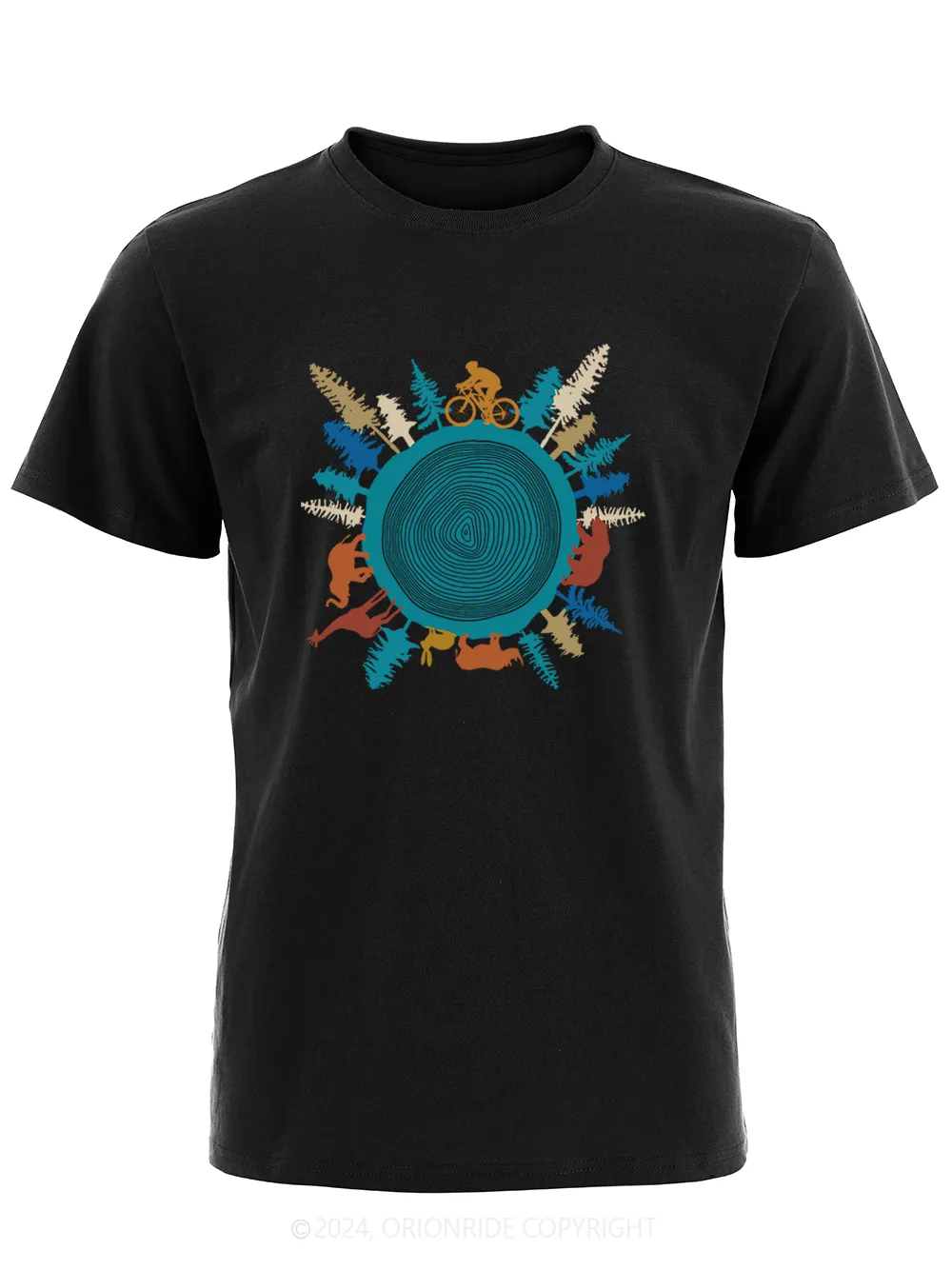 Orionride Short Sleeves Forest Cycling Bike T-Shirt sold by Orionride product image thumbnail 2