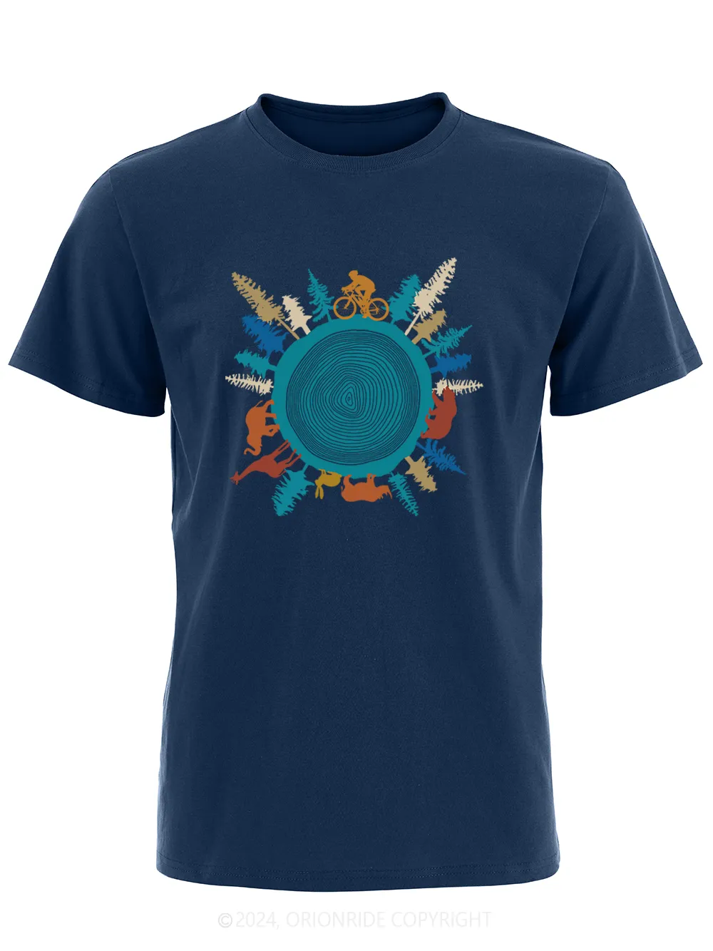 Orionride Short Sleeves Forest Cycling Bike T-Shirt sold by Orionride product image thumbnail 4