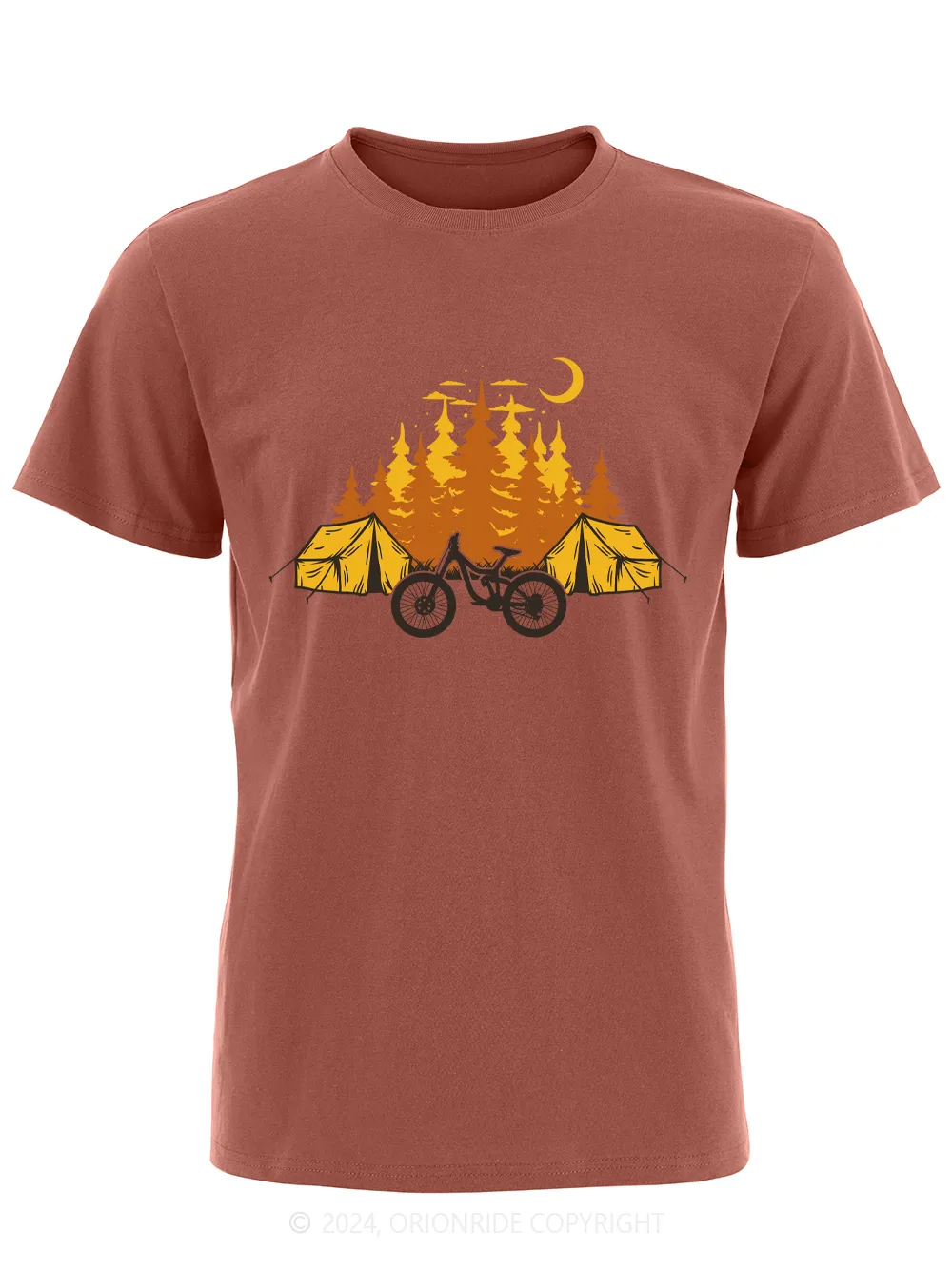 Orionride Short Sleeves Camping Bike T-Shirt sold by Orionride product image thumbnail 4
