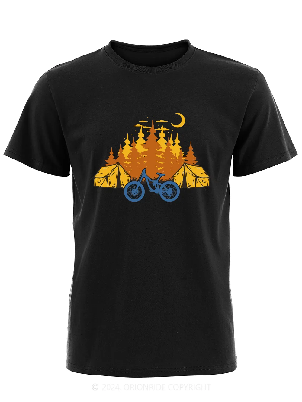 Orionride Short Sleeves Camping Bike T-Shirt sold by Orionride product image thumbnail 3