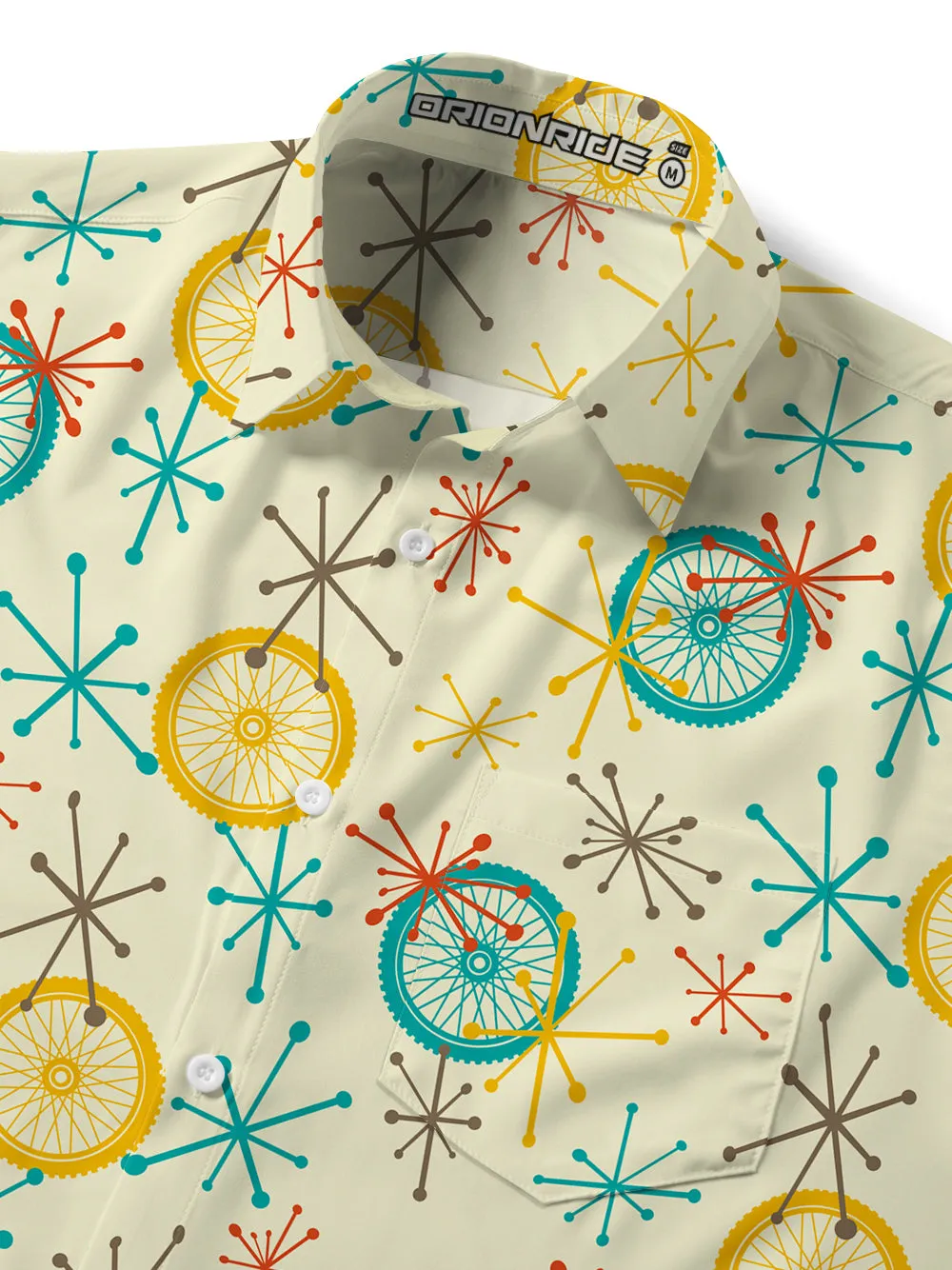 Orionride Short Sleeves Atomic Boomerang Zipper Pockets Ultra Lightweight Gravel Shirt sold by Orionride product image thumbnail 5