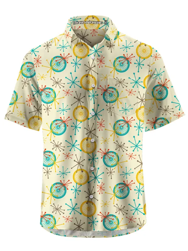 Orionride Short Sleeves Atomic Boomerang Zipper Pockets Ultra Lightweight Gravel Shirt sold by Orionride