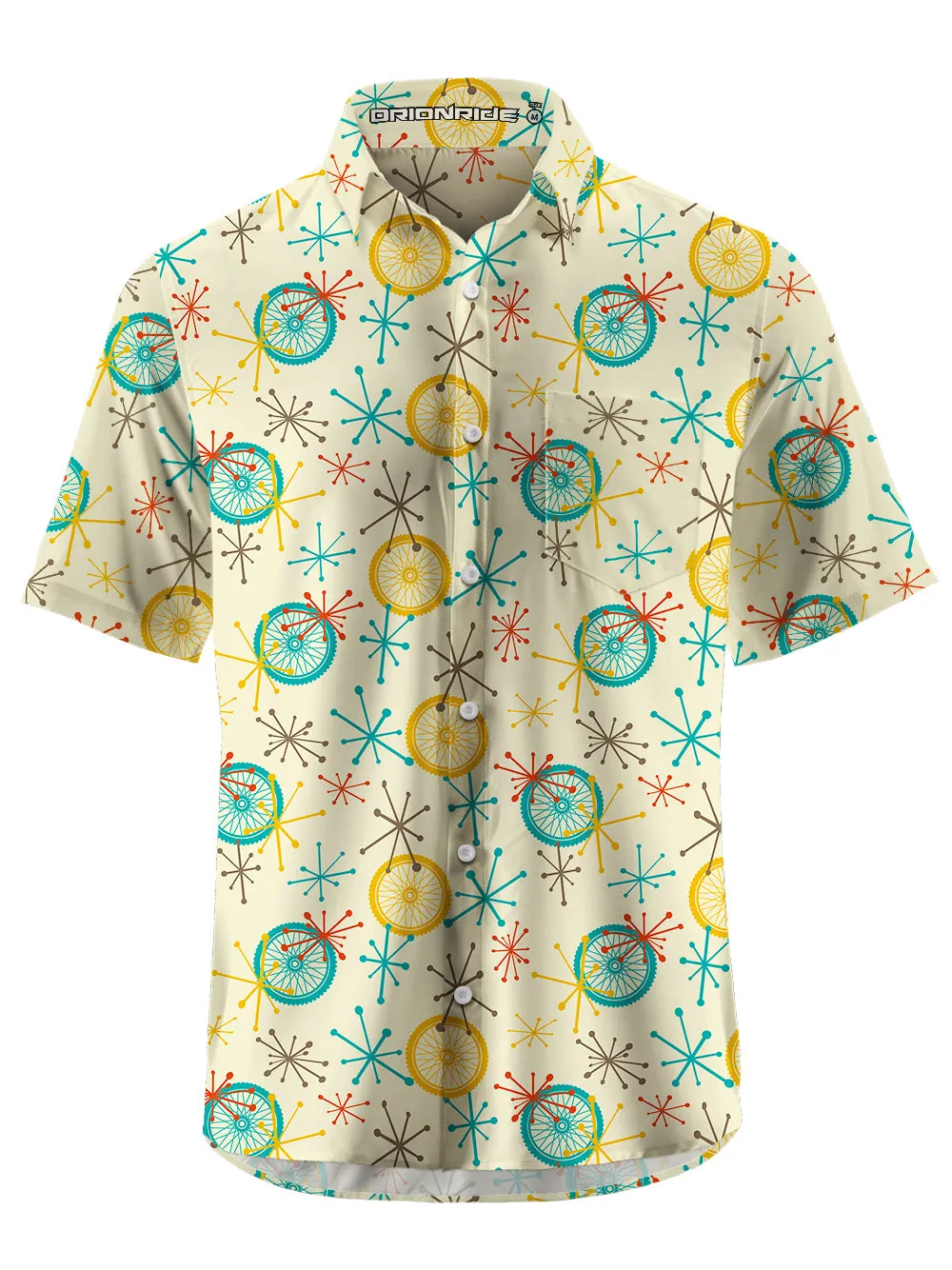 Orionride Short Sleeves Atomic Boomerang Zipper Pockets Ultra Lightweight Gravel Shirt sold by Orionride