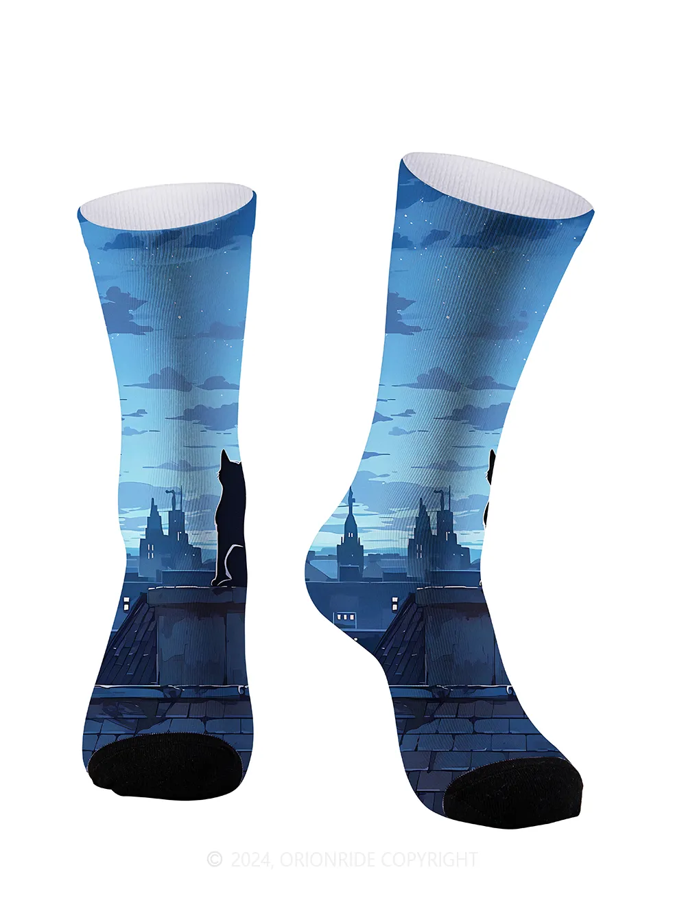 Orionride Black Cat Cycling Socks sold by Orionride product image thumbnail 2