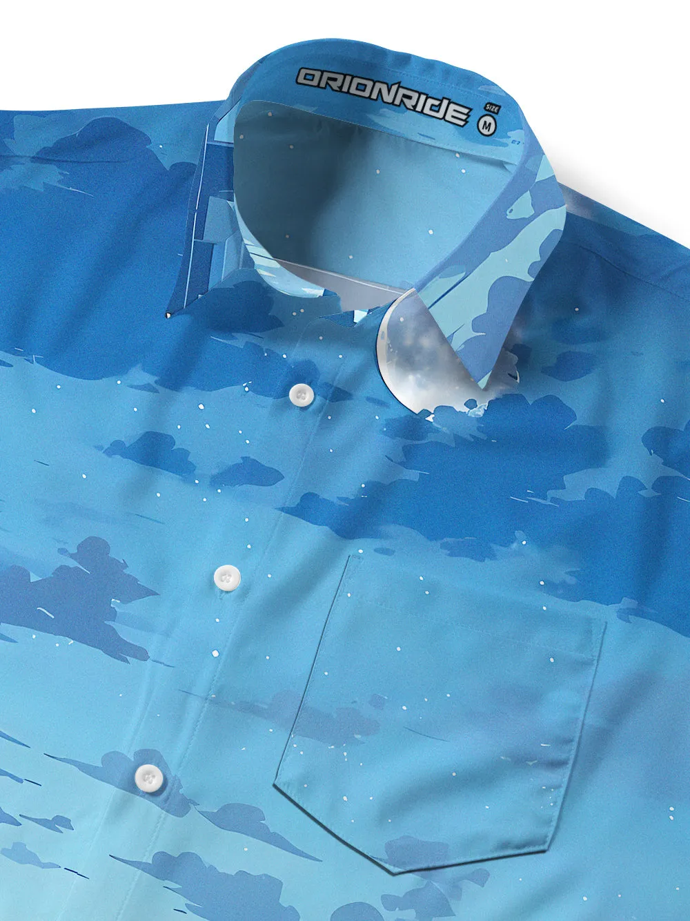 Orionride Short Sleeves Black Cat Zipper Pockets Ultra Lightweight Gravel Shirt sold by Orionride product image thumbnail 4