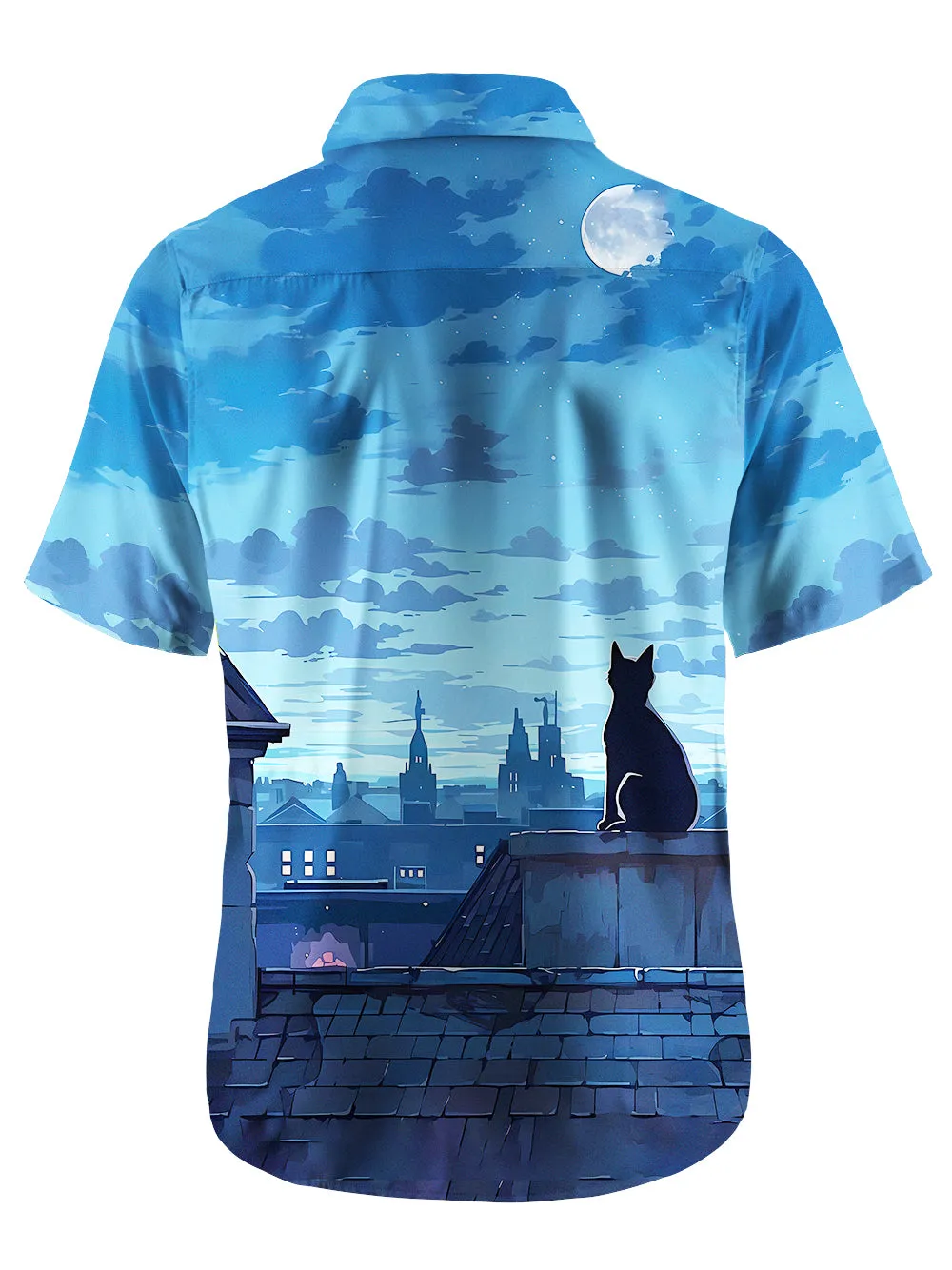 Orionride Short Sleeves Black Cat Zipper Pockets Ultra Lightweight Gravel Shirt sold by Orionride product image thumbnail 3