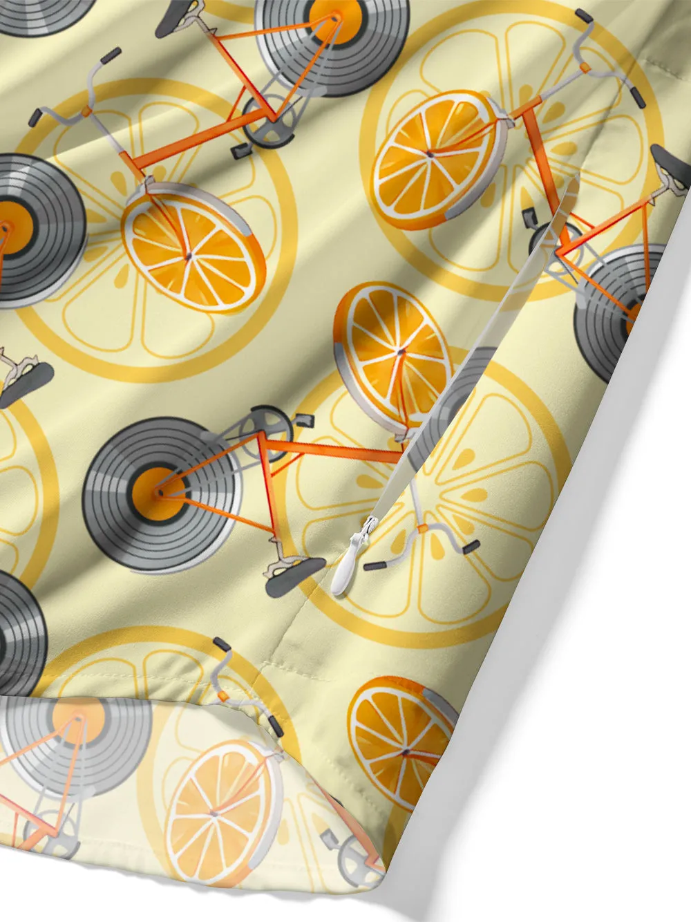 Orionride Short Sleeves Record Orange Bicycle Zipper Pockets Ultra Lightweight Gravel Shirt sold by Orionride product image thumbnail 5