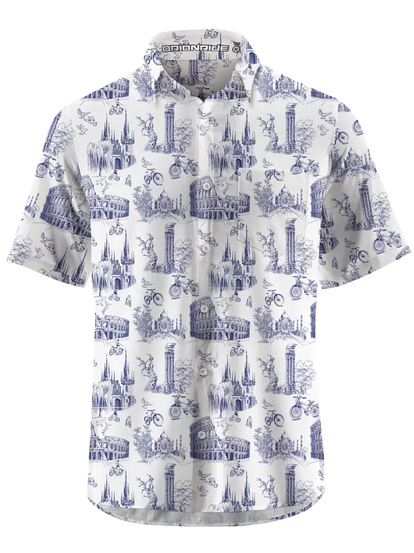 Orionride Short Sleeves Roman Stories Zipper Pockets Ultra Lightweight Gravel Shirt sold by Orionride