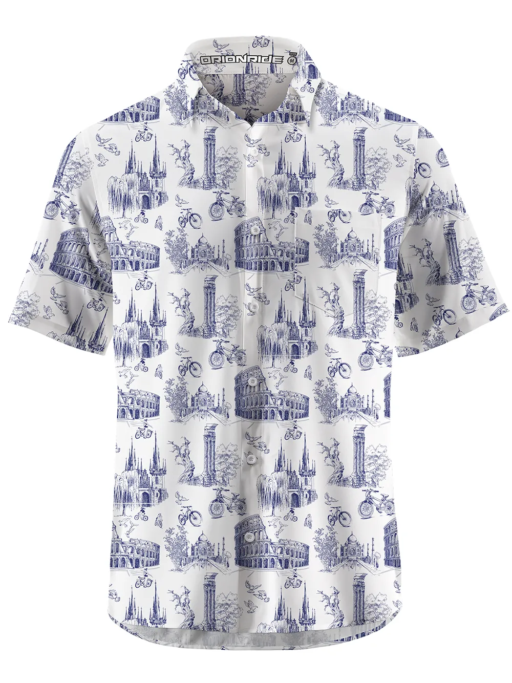 Orionride Short Sleeves Roman Stories Zipper Pockets Ultra Lightweight Gravel Shirt sold by Orionride