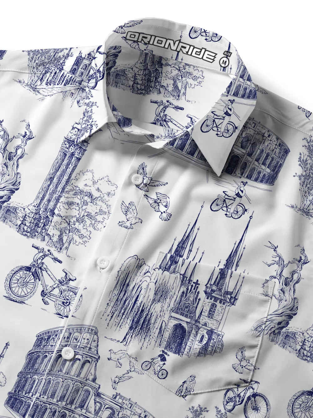 Orionride Short Sleeves Roman Stories Zipper Pockets Ultra Lightweight Gravel Shirt sold by Orionride product image thumbnail 4