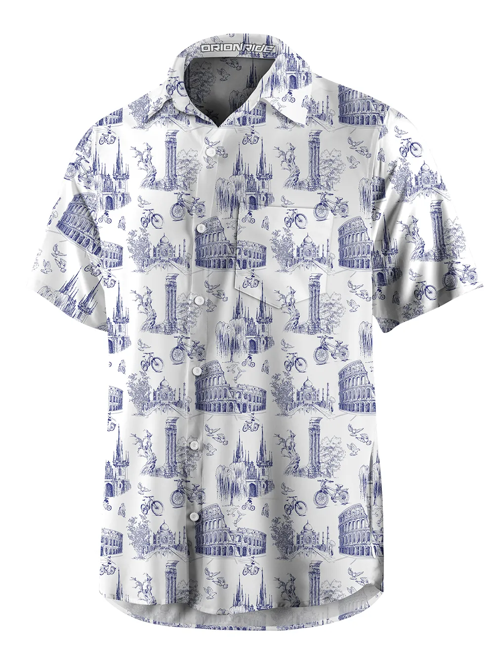 Orionride Short Sleeves Roman Stories Zipper Pockets Ultra Lightweight Gravel Shirt sold by Orionride product image thumbnail 2