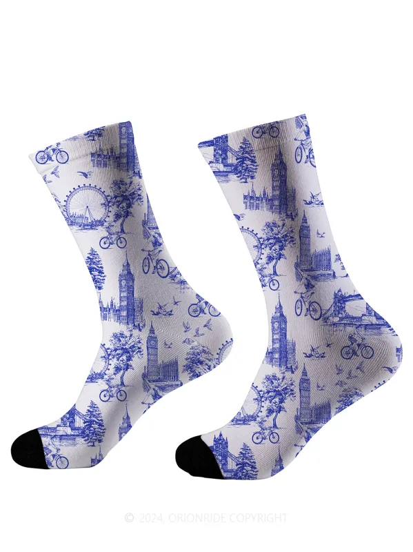 Orionride London Stories Cycling Socks sold by Orionride