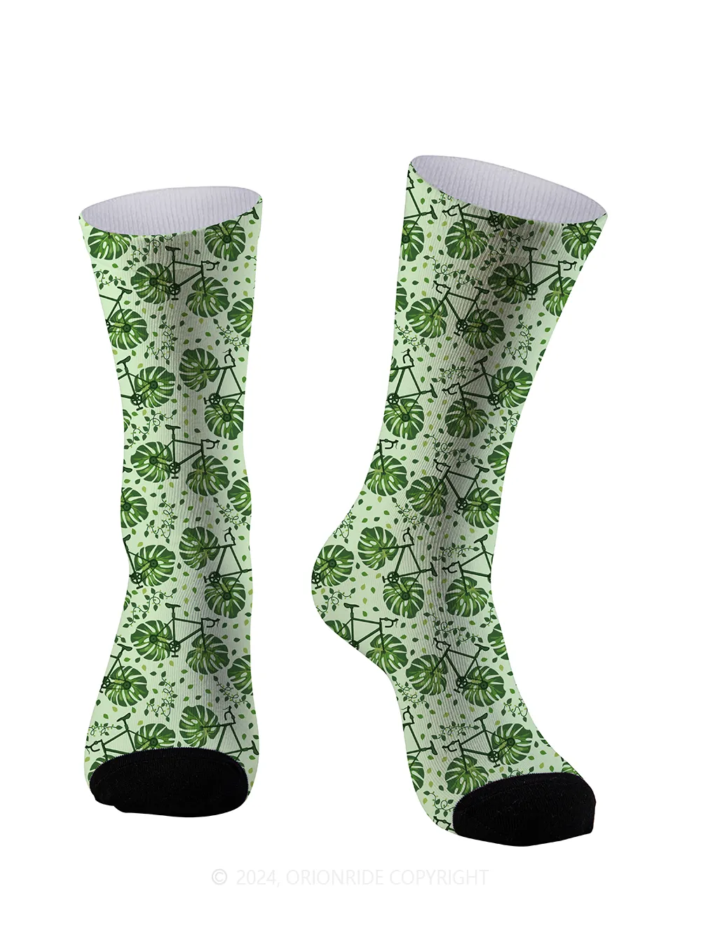 Orionride Monstera Cycling Socks sold by Orionride product image thumbnail 2