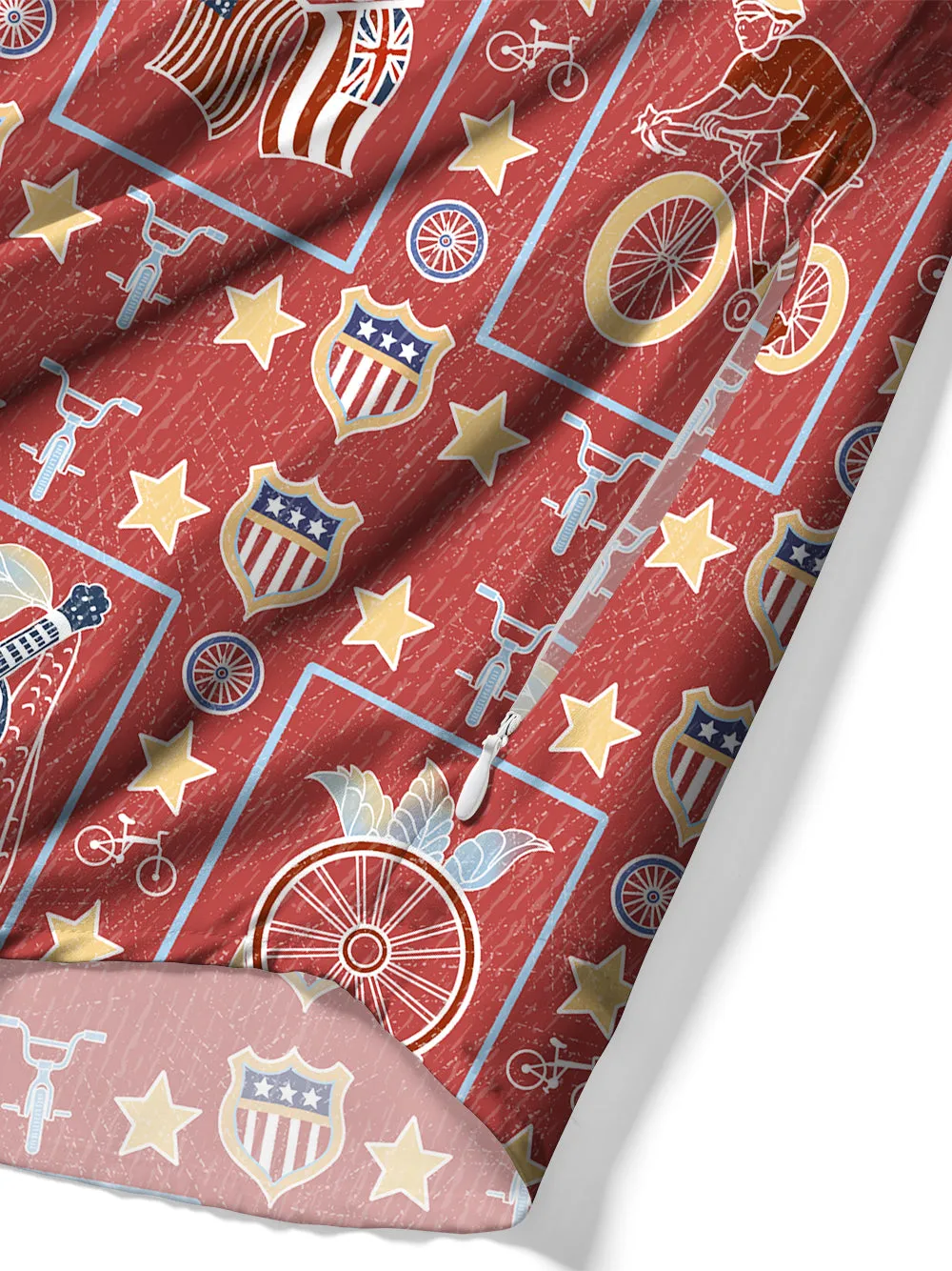 Orionride Short Sleeves Spirit of Freedom Zipper Pockets Ultra Lightweight Gravel Shirt sold by Orionride product image thumbnail 5