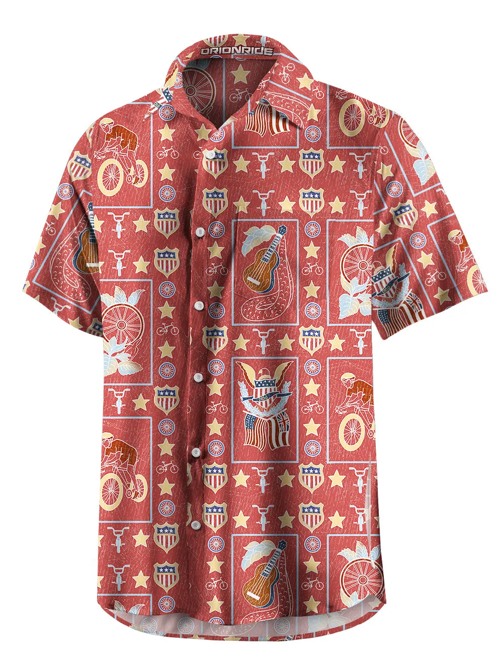 Orionride Short Sleeves Spirit of Freedom Zipper Pockets Ultra Lightweight Gravel Shirt sold by Orionride product image thumbnail 2