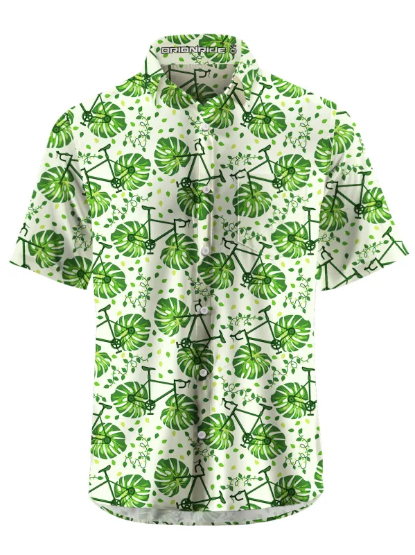 Orionride Short Sleeves Monstera Bike Zipper Pockets Ultra Lightweight Gravel Shirt sold by Orionride