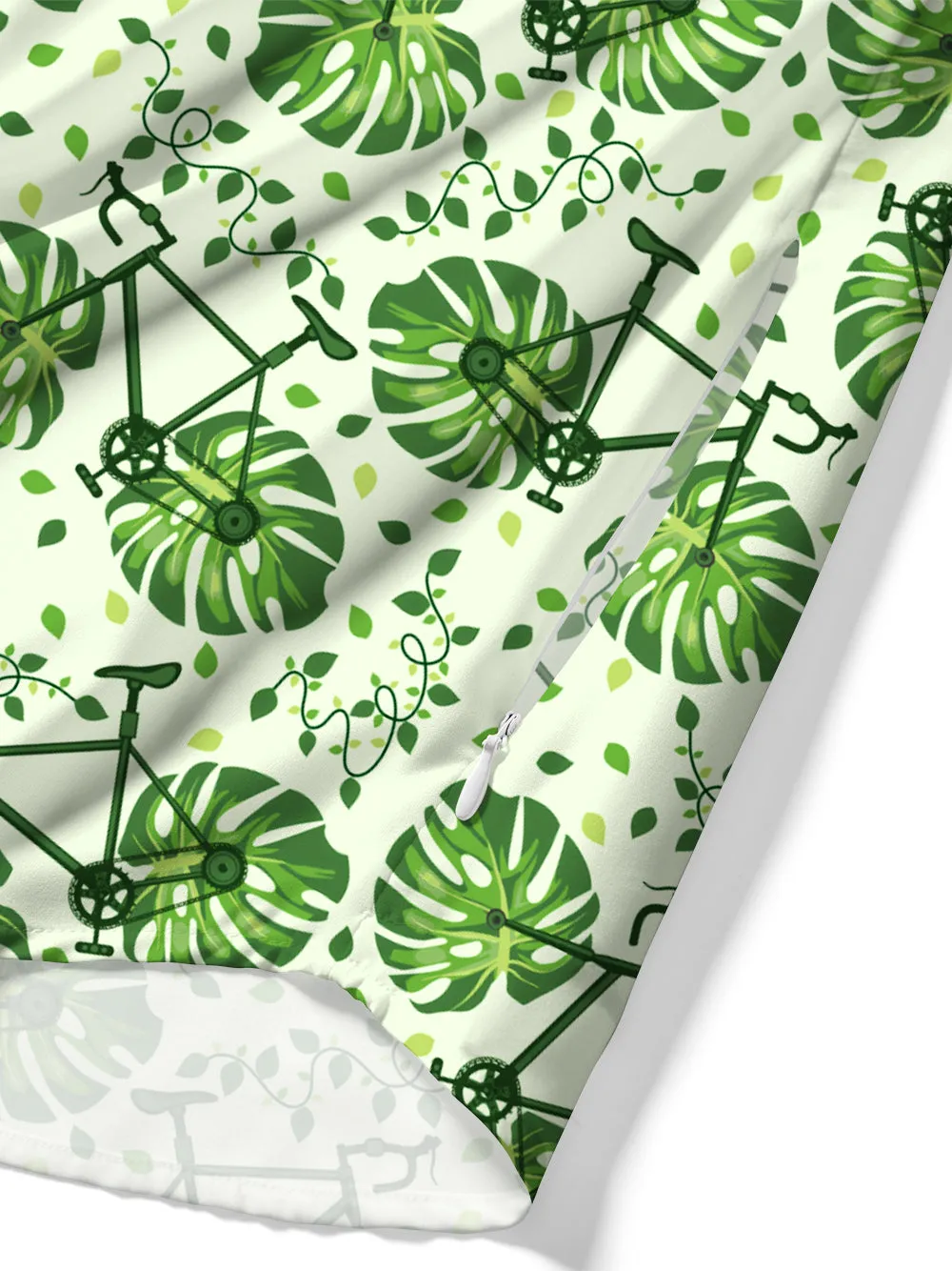 Orionride Short Sleeves Monstera Bike Zipper Pockets Ultra Lightweight Gravel Shirt sold by Orionride product image thumbnail 5