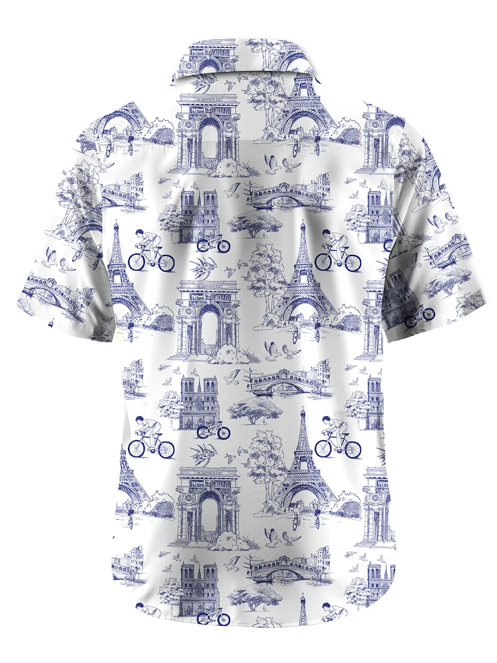 Orionride Short Sleeves Paris Stories Zipper Pockets Ultra Lightweight Gravel Shirt sold by Orionride product image thumbnail 3