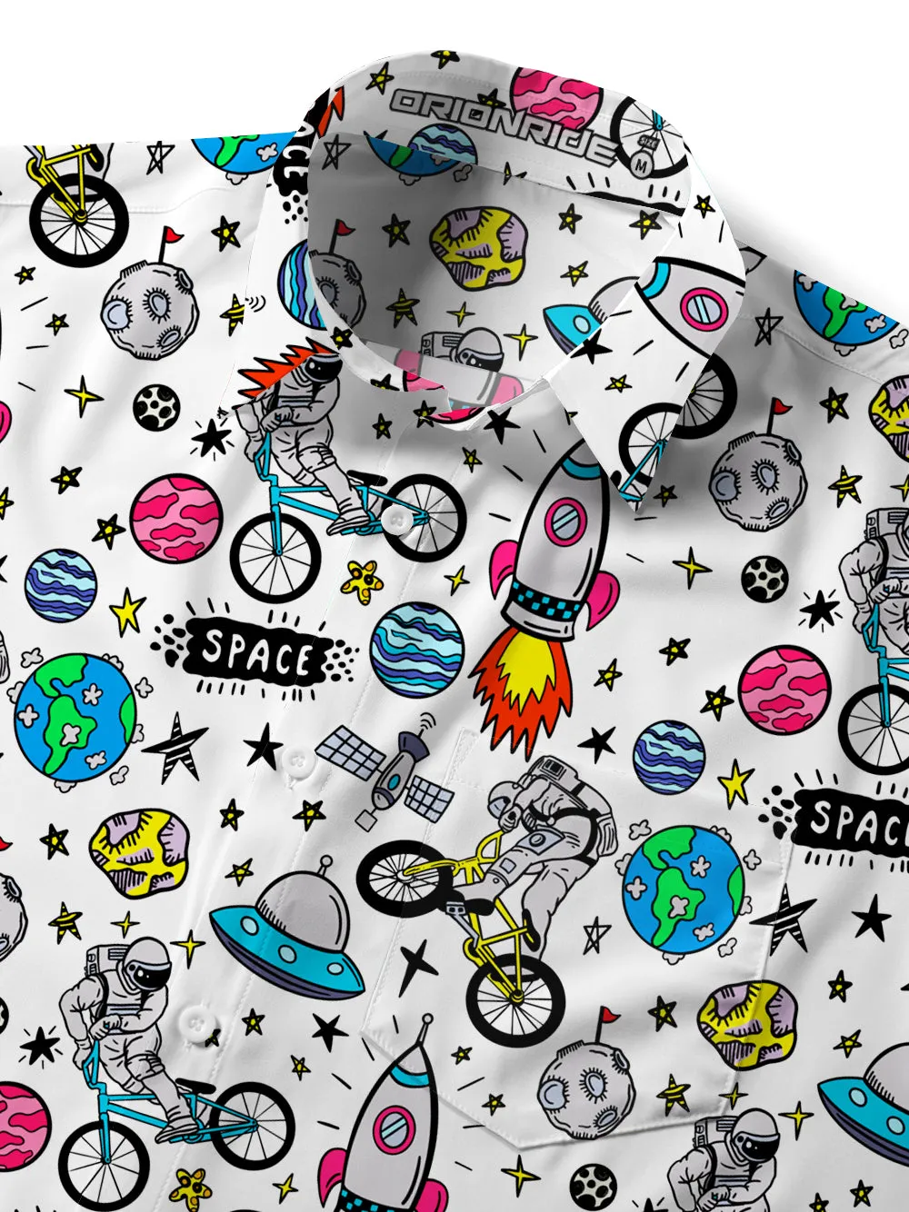 Orionride Short Sleeves Space Ride Zipper Pockets Ultra Lightweight Gravel Shirt sold by Orionride product image thumbnail 4