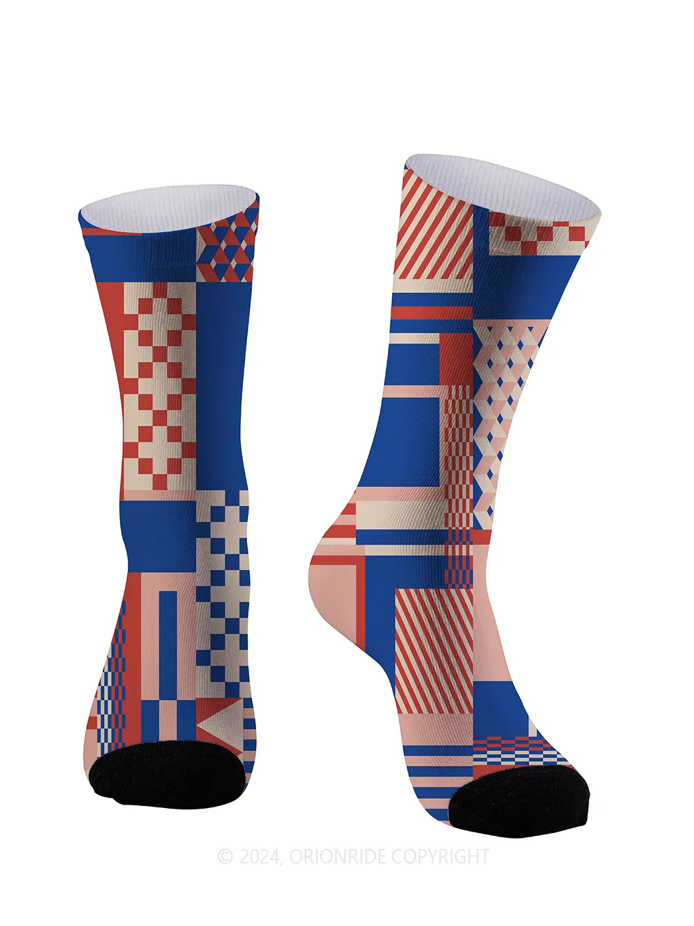 Orionride Geometric Patterns Cycling Socks sold by Orionride product image thumbnail 2