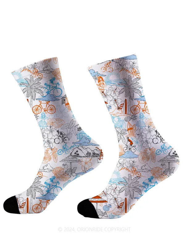 Orionride Hawaiian Style Cycling Socks sold by Orionride