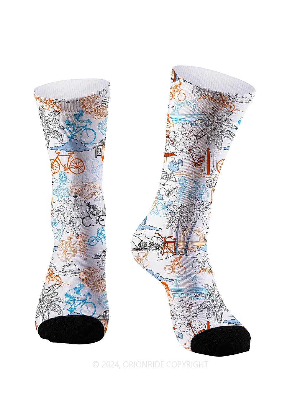 Orionride Hawaiian Style Cycling Socks sold by Orionride product image thumbnail 2