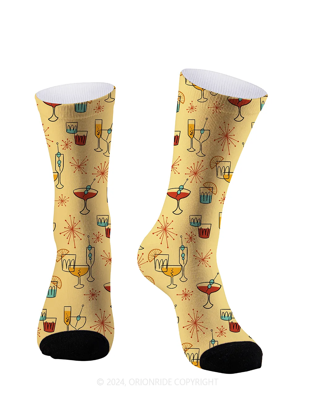 Orionride Wine Glass Fireworks Cycling Socks sold by Orionride product image thumbnail 2