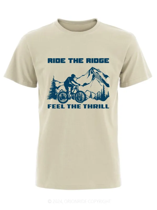 Orionride Short Sleeves Ride The Ridge Bike T-Shirt sold by Orionride