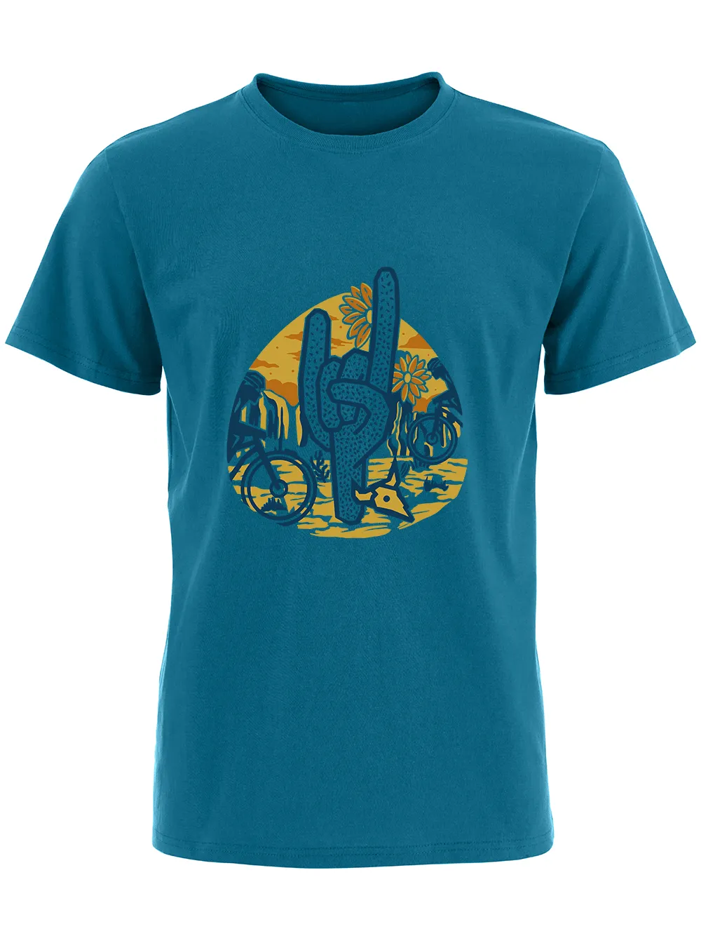 Orionride Short Sleeves Desert Cycling Bike T-Shirt sold by Orionride product image thumbnail 4