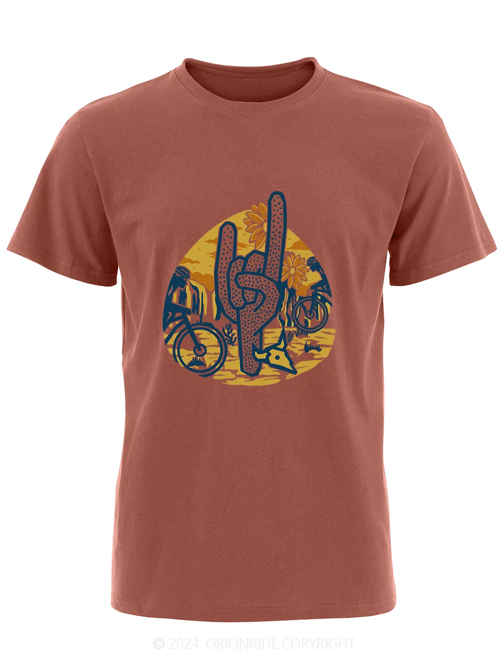 Orionride Short Sleeves Desert Cycling Bike T-Shirt sold by Orionride product image thumbnail 5