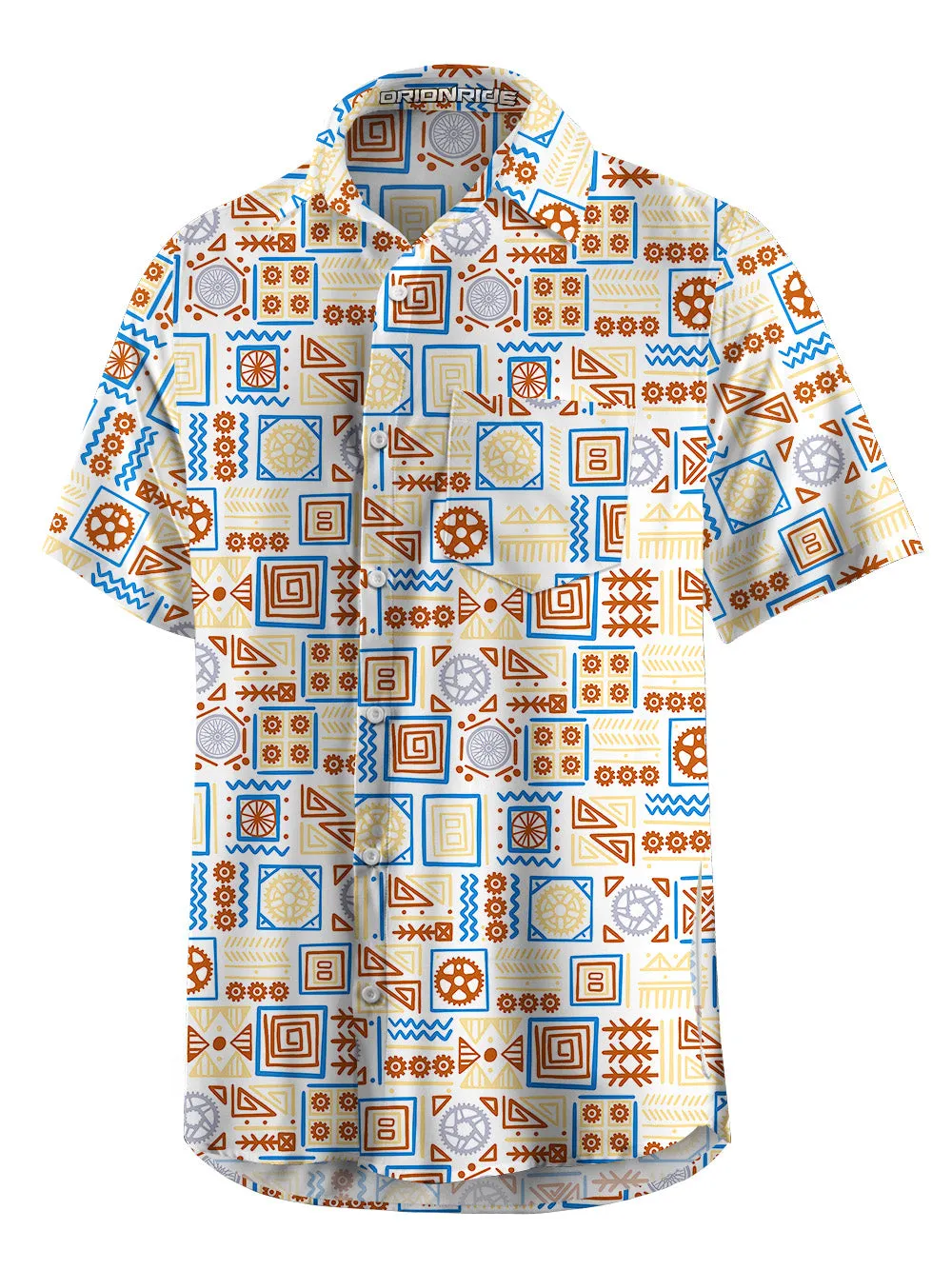 Orionride Short Sleeves Multicolor Viscose Zipper Pockets Ultra Lightweight Gravel Shirt sold by Orionride product image thumbnail 3