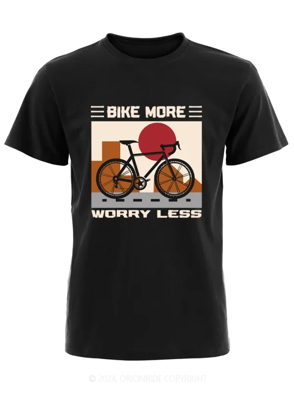 Orionride Short Sleeves Bike More Worry Less Bike T-Shirt sold by Orionride