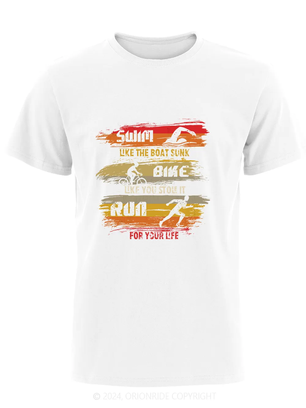 Orionride Short Sleeves Triathlon Bike T-Shirt sold by Orionride product image thumbnail 2