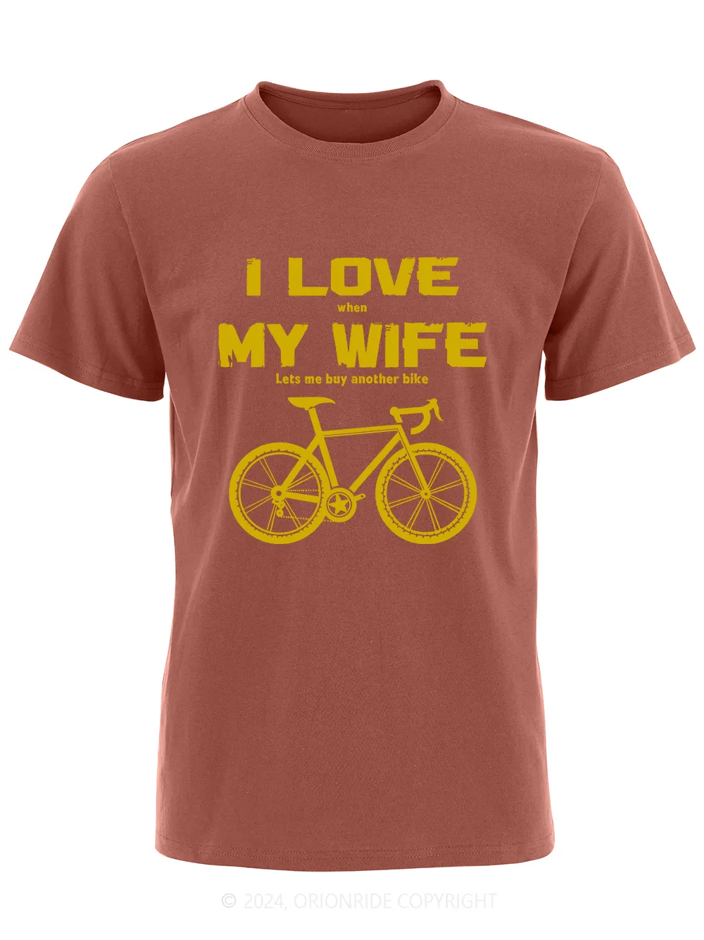 Orionride Short Sleeves I Love My Wife Bike T-Shirt sold by Orionride product image thumbnail 5