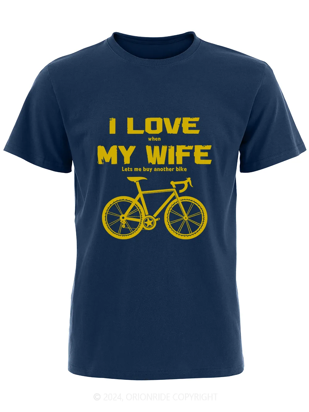 Orionride Short Sleeves I Love My Wife Bike T-Shirt sold by Orionride