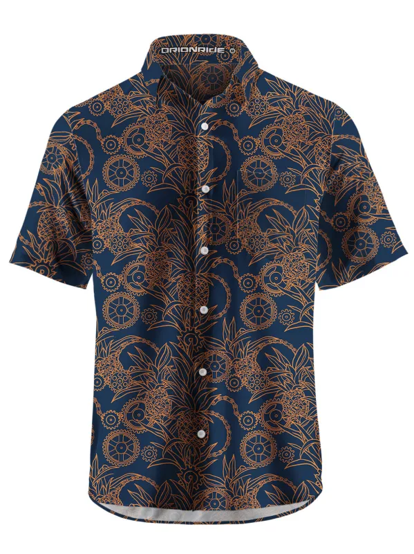 Orionride Short Sleeves Pineapple Isle Zipper Pockets Ultra Lightweight Gravel Shirt sold by Orionride