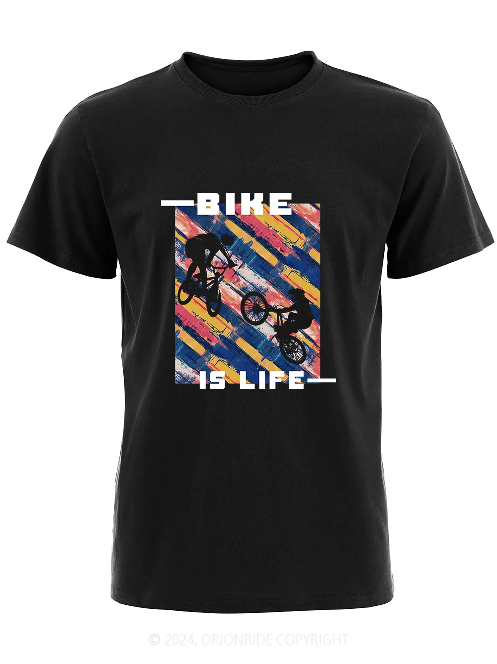 Orionride Short Sleeves Bike Is Life Bike T-Shirt sold by Orionride product image thumbnail 5