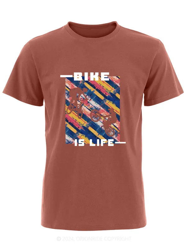 Orionride Short Sleeves Bike Is Life Bike T-Shirt sold by Orionride