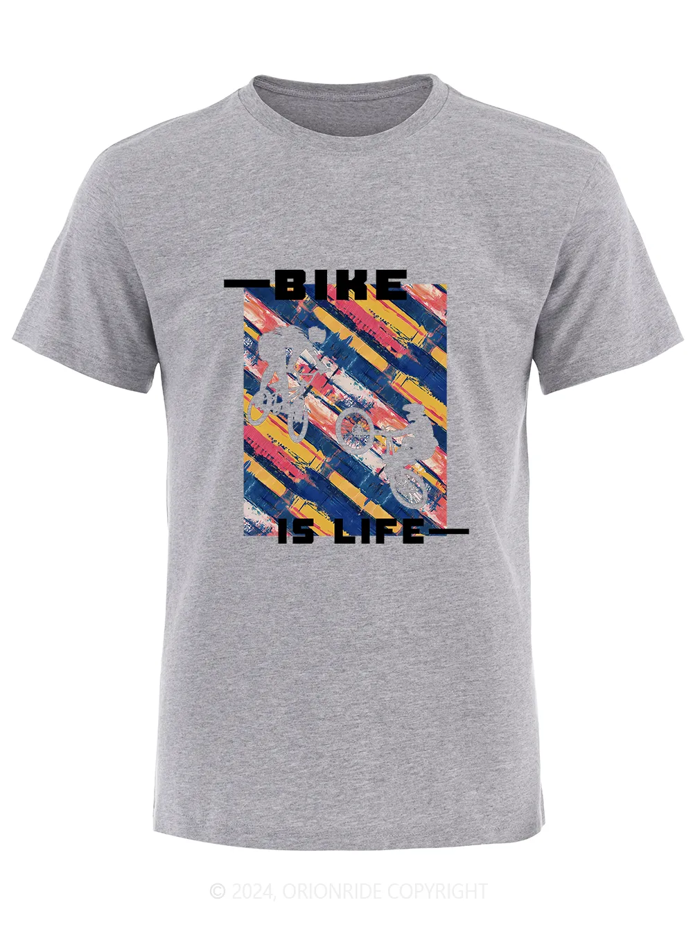 Orionride Short Sleeves Bike Is Life Bike T-Shirt sold by Orionride product image thumbnail 4