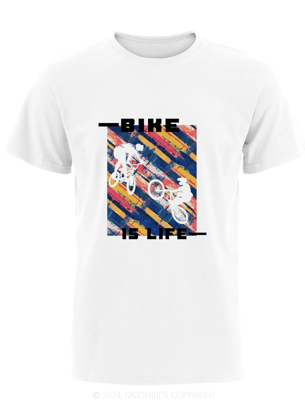 Orionride Short Sleeves Bike Is Life Bike T-Shirt sold by Orionride product image thumbnail 3