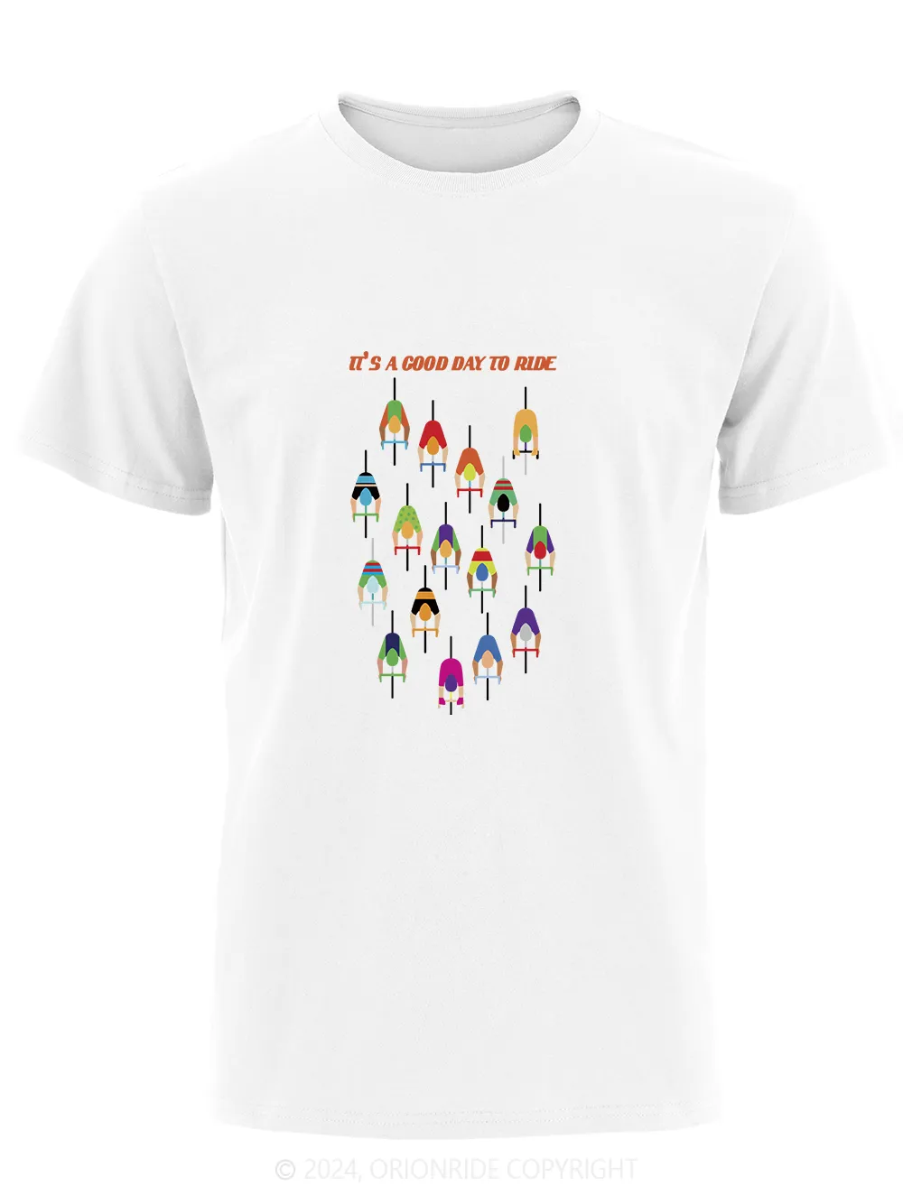 Orionride Short Sleeves Good Day to Ride Bike T-Shirt sold by Orionride product image thumbnail 4