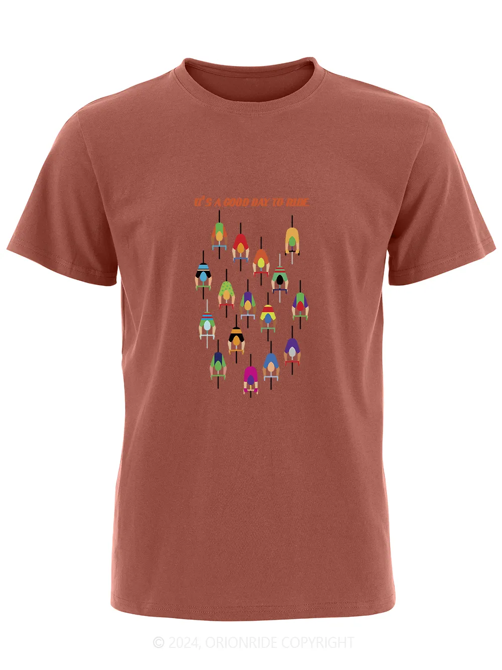 Orionride Short Sleeves Good Day to Ride Bike T-Shirt sold by Orionride product image thumbnail 3